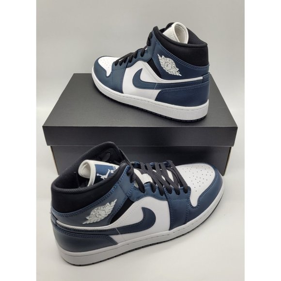 Air Jordan 1 Mid 'Armory Navy' 554724-411 - Picture 5 of 8